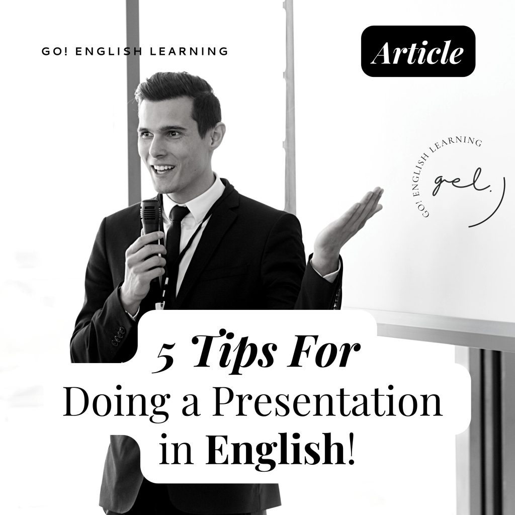 way of presentation in english